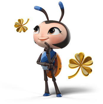 Capzinha com trevos sobre o X da CAIXA